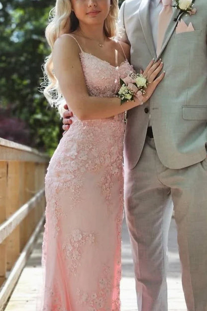 Sweetheart Sleeveless Lace Mermaid Party Prom Dress