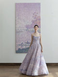 Special Purple A-Line Spaghetti Strap Long Prom Dresses TP1668