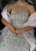 Luxury Woman Party Dress Rhinestone Long Prom Outfit