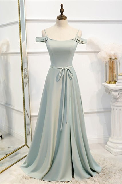 A-line Slip Mismatched Bridesmaid Dresses