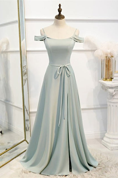 A-line Slip Mismatched Bridesmaid Dresses