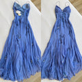 Blue Long Prom Dresses,Evening Gown,Party Dresses,Formal Dress