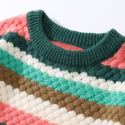 Fall and winter fashionable lazy style long-sleeved sweater top 5083
