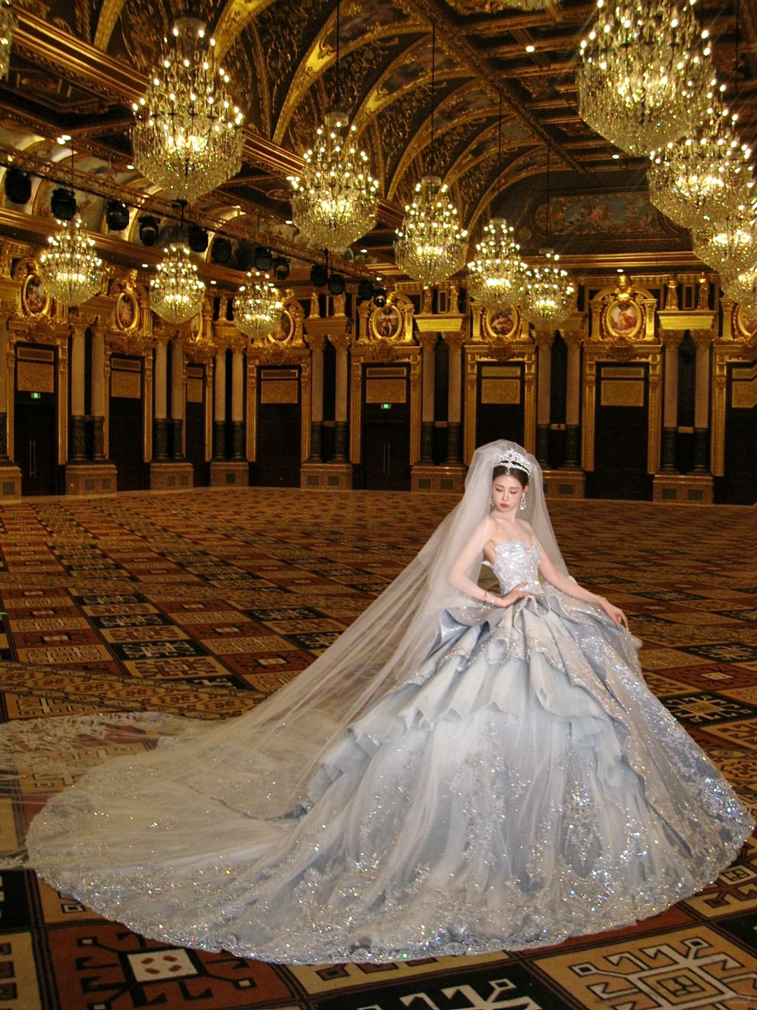 Gorgeous Shiny Beaded Sequined Sweetheart Design A-Line Wedding Dress TP4228