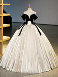Black Velvet Long Prom Dress, Champagne A-Line Formal Dress Evening Dress  TP356