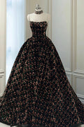 Stylish Sequins Long Prom Dress, A-Line Party Dress TP607