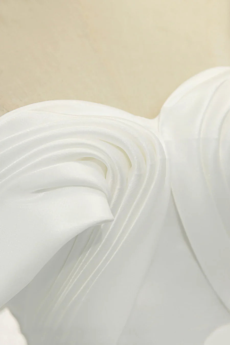 White Satin Long Prom Dress, Off the Shoulder Evening Dress TP625