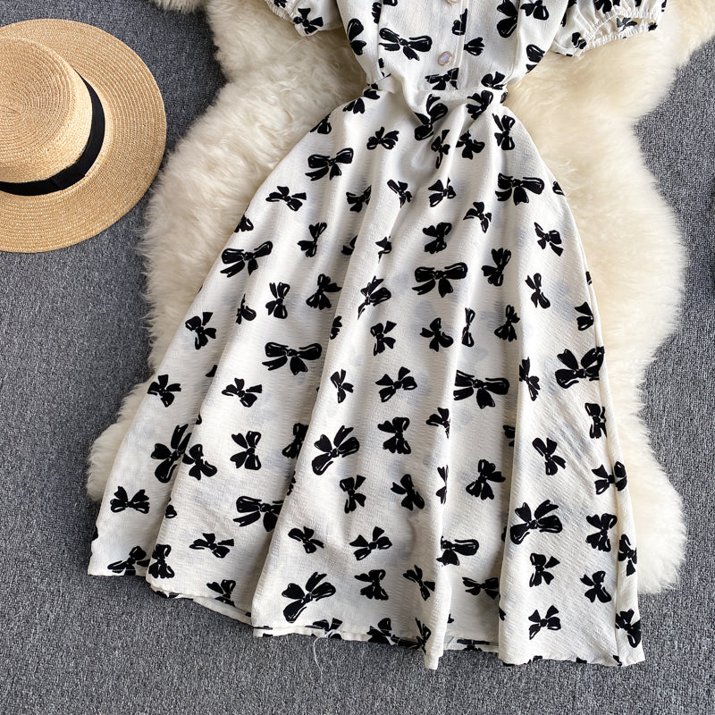 Cute A line short dress fashion dress  592