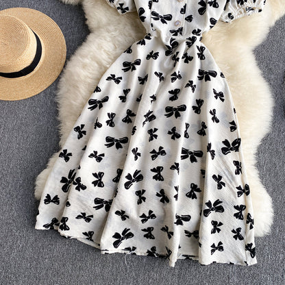 Cute A line short dress fashion dress  592