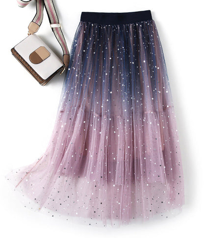 Cute sequins tulle skirt  3514