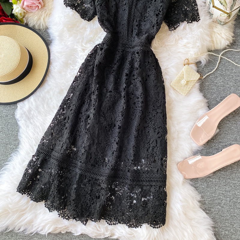 Knee length lace sweet fairy skirt  3403