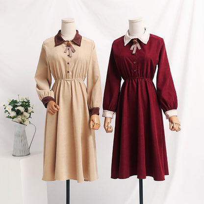 College red long sleeved dress  2394