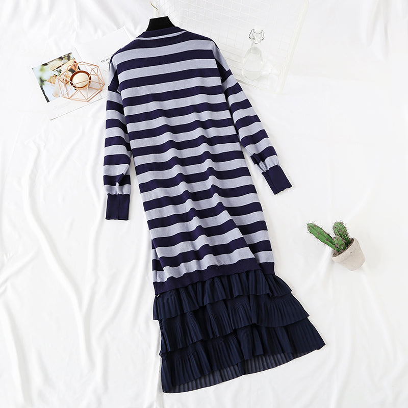 New skirt stitching fake two-piece Pullover skirt  2458