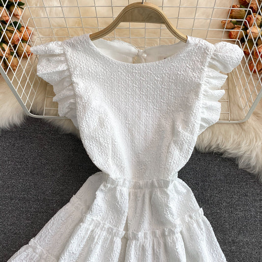 Vintage aging fly sleeve dress  3347