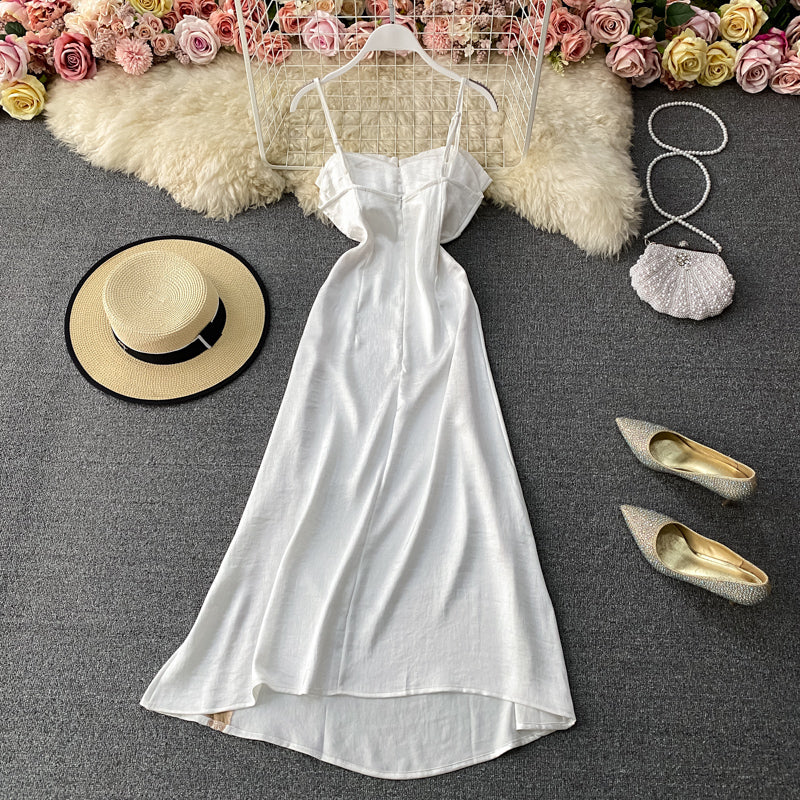 Sexy Satin suspender skirt temperament strapless dress  3286