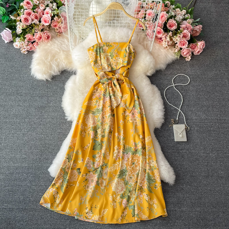 Super fairy French long suspender dress  3330