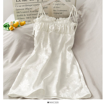 French suspender dress lace up pleated slim skirt  2708
