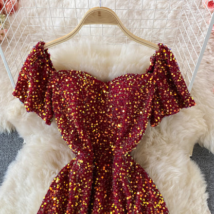 Light luxury high-end dress sequins  2899