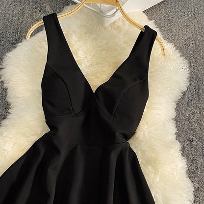Korean sexy high waist suspender skirt  3314