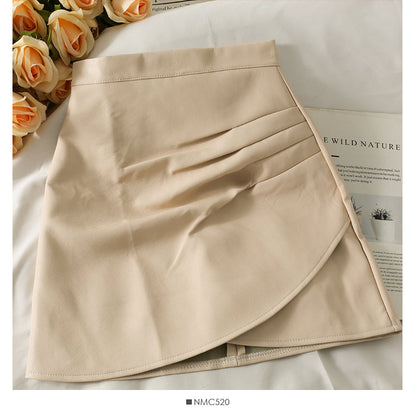 A-line skirt women's autumn dress anti slip Hip Wrap Skirt  2497