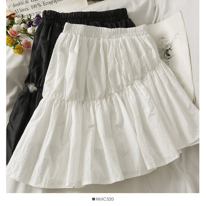 Han Fan irregular pleated short skirt  2641