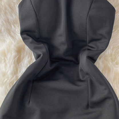 French sexy strapless dress  3220