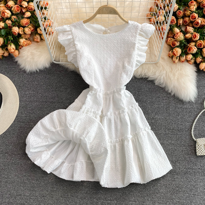 Vintage aging fly sleeve dress  3347