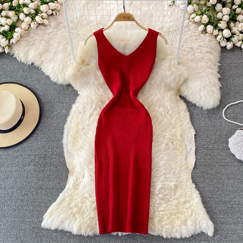 Fashion sexy elastic tight backless suspender skirt Hip Wrap Dress  3388