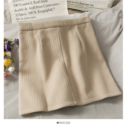Vintage chenille light proof split A-line skirt  2669