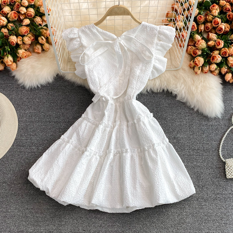 Vintage aging fly sleeve dress  3347