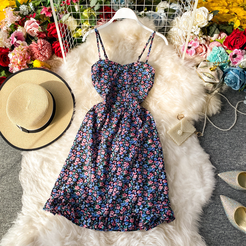 Floral strapless dress  3279