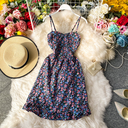 Floral strapless dress  3279