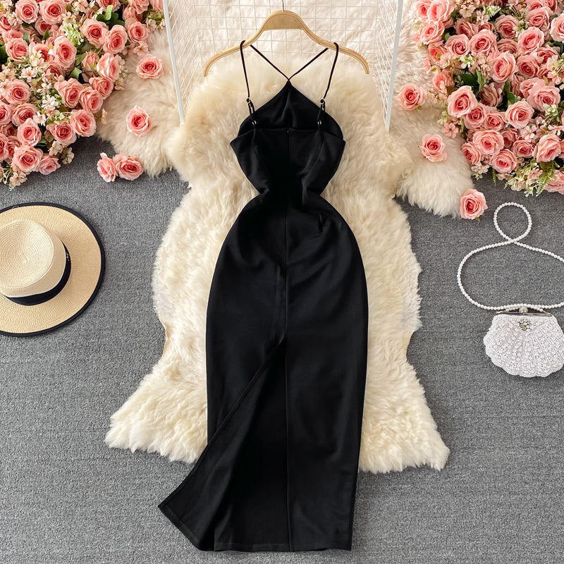 French sexy strapless dress  3220