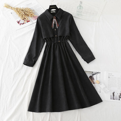 Slim dress in spring and autumn with temperament slim skirt  2139