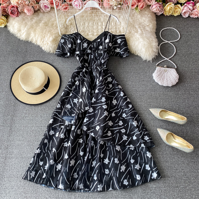 Off shoulder strapless dress  3409