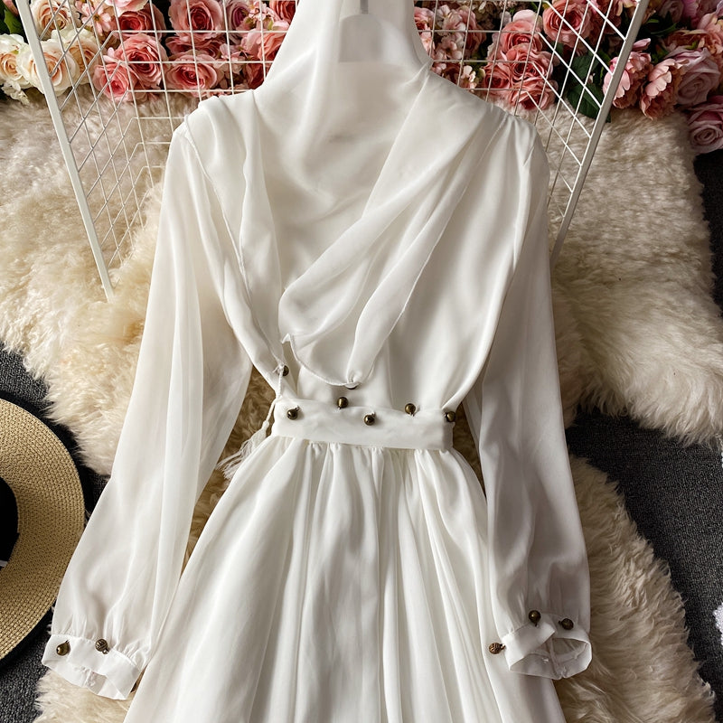 Large skirt Chiffon Dress  3028
