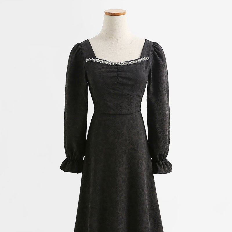 French white first love sweet temperament dress  2156