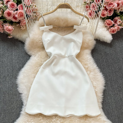 Light cooked wind bow fairy suspender skirt  2737