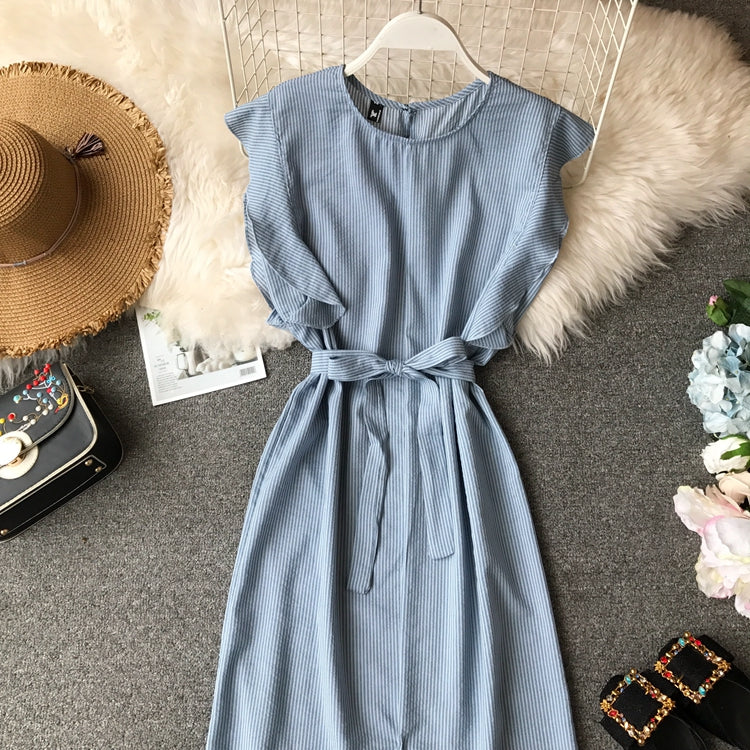 Irregular slim wrap hip dress  2873