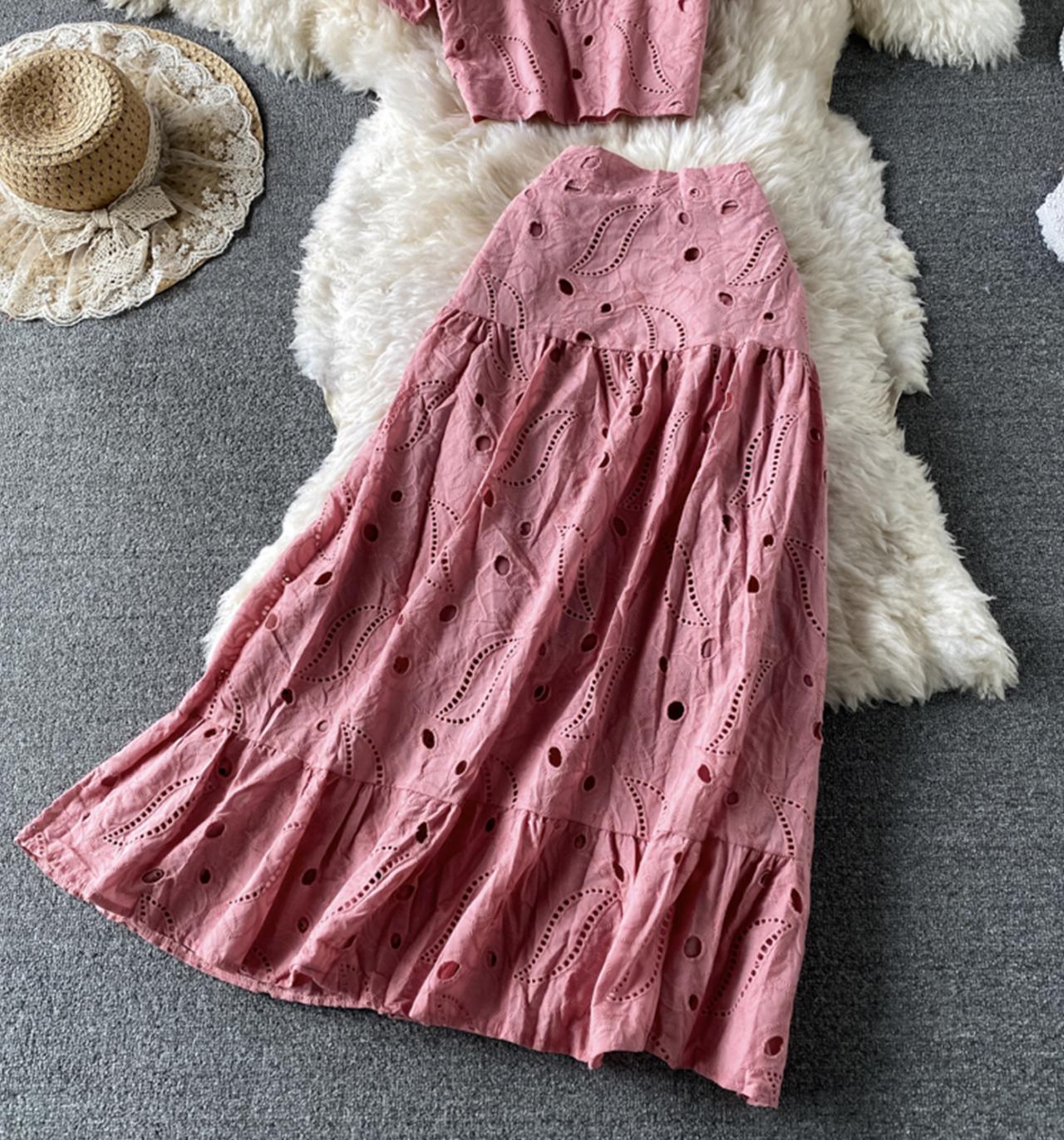 Sweet A line dress two pieces dress  705