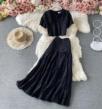 Sweet A line dress two pieces dress  705