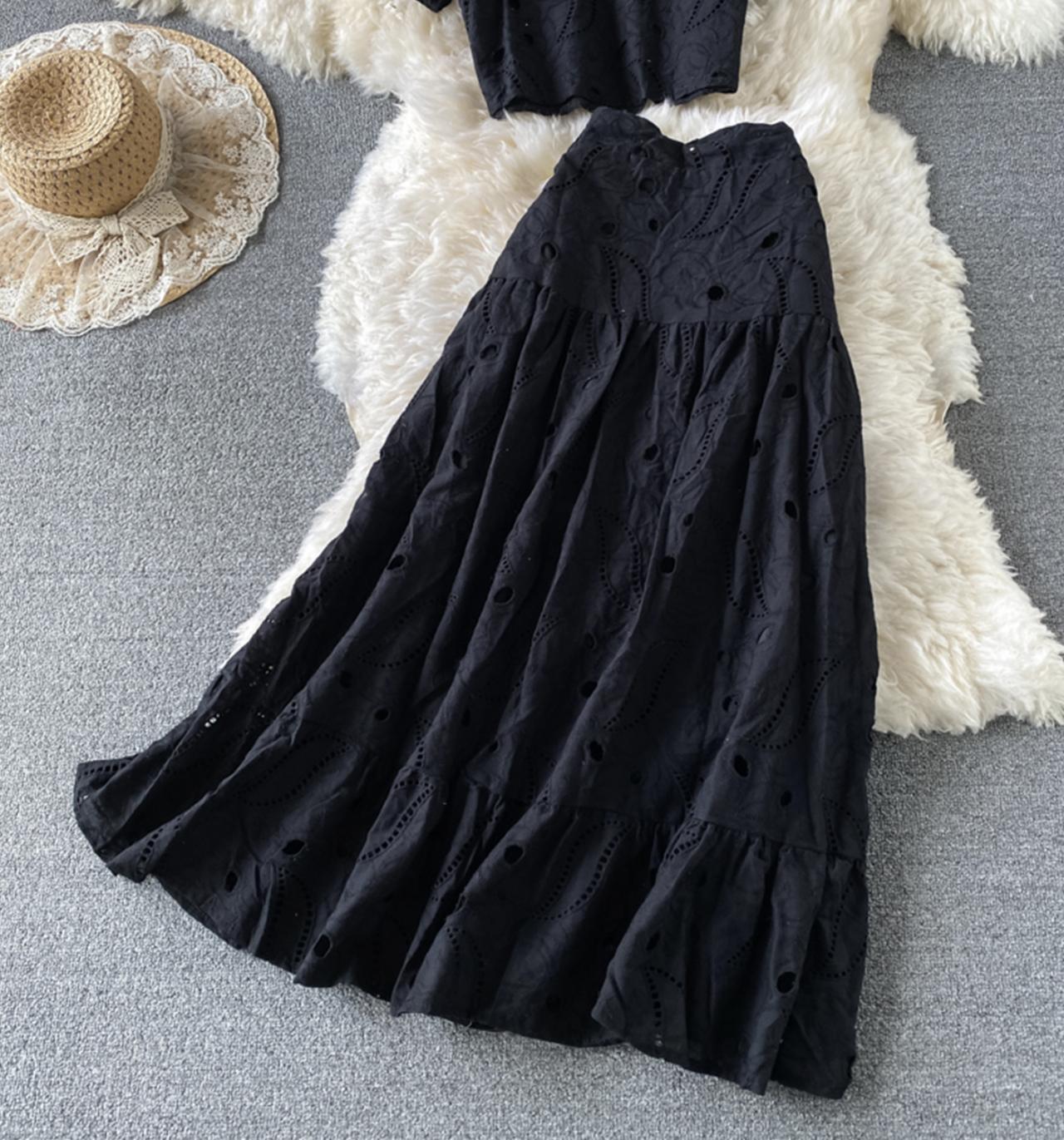 Sweet A line dress two pieces dress  705