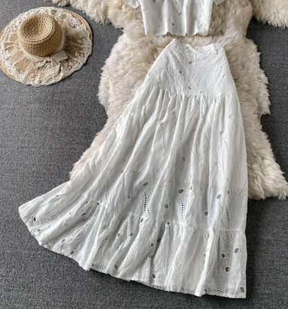 Sweet A line dress two pieces dress  705