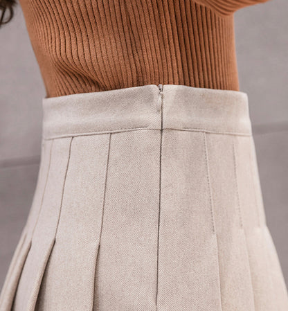 Cute A line pleated skirt  3482