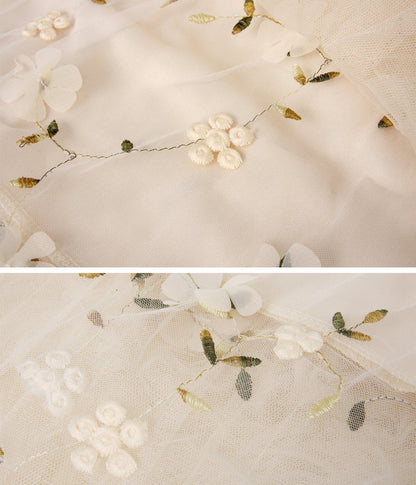 Cute applique tulle skirt  3512