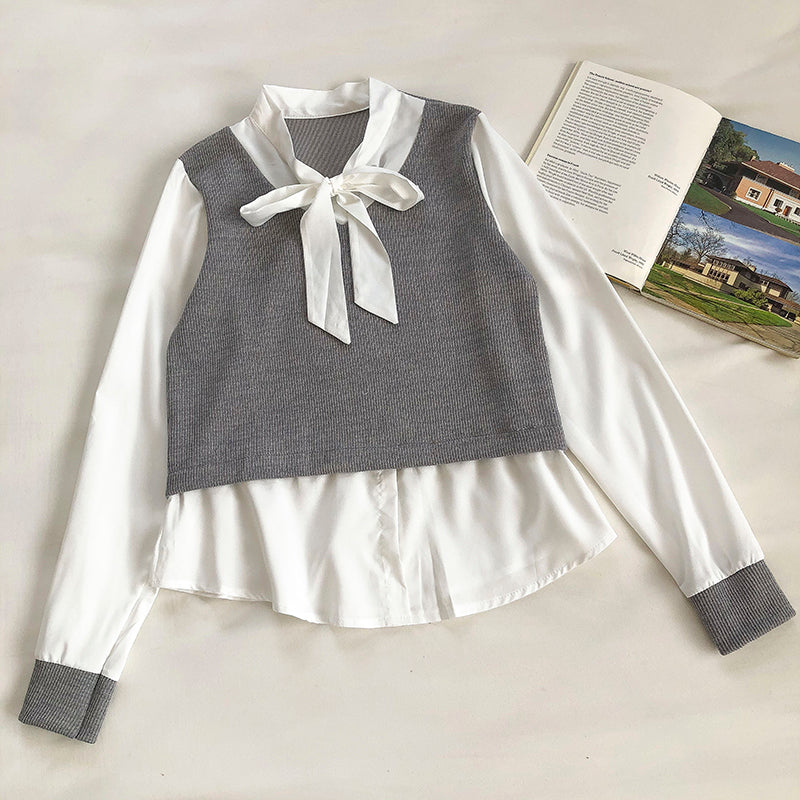 Design fake two long sleeve shirts  6241