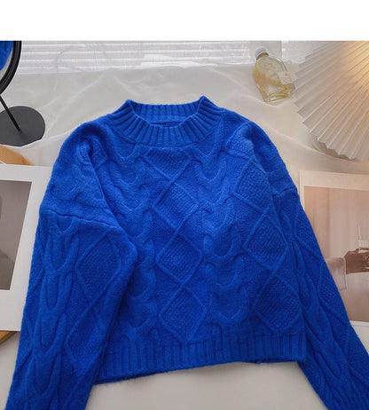 New Korean slim short loose long sleeve top  6150