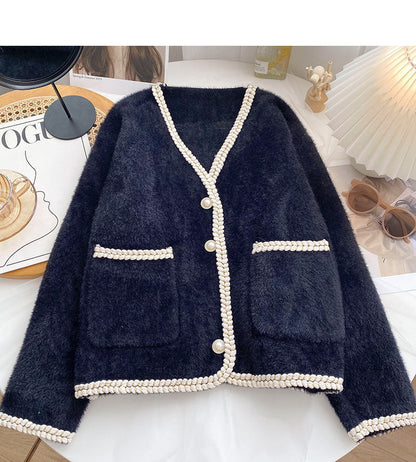 Small fragrance hemp wrapped Long Sleeve Jacket  6060