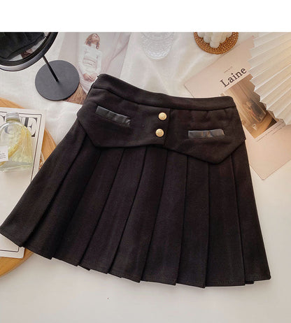 Design sense personalized high waist A-shaped slim skirt  5535