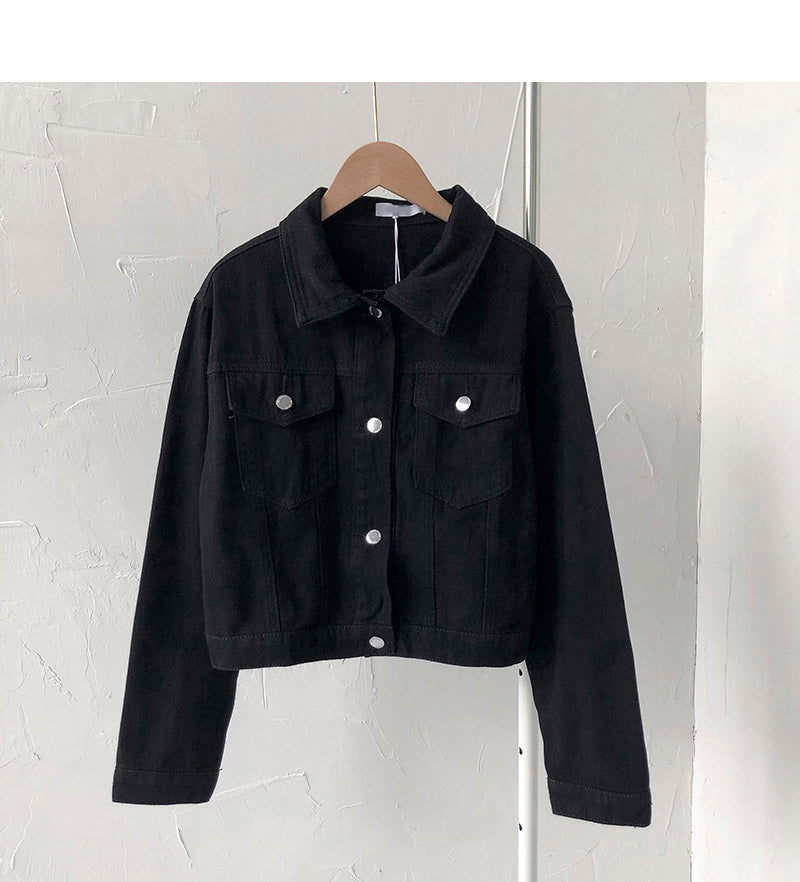 Hong Kong style, ancient and versatile student long sleeved short coat  6213